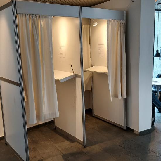 Valgbokse til Folketingsvalget 2026 på Stadsbiblioteket